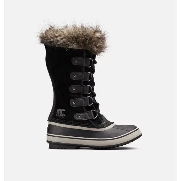 Sorel Shoes - Sorel NL1540-010 Joan of Arctic Tall Black Fur Lined Winter Snow Boots Womens 8